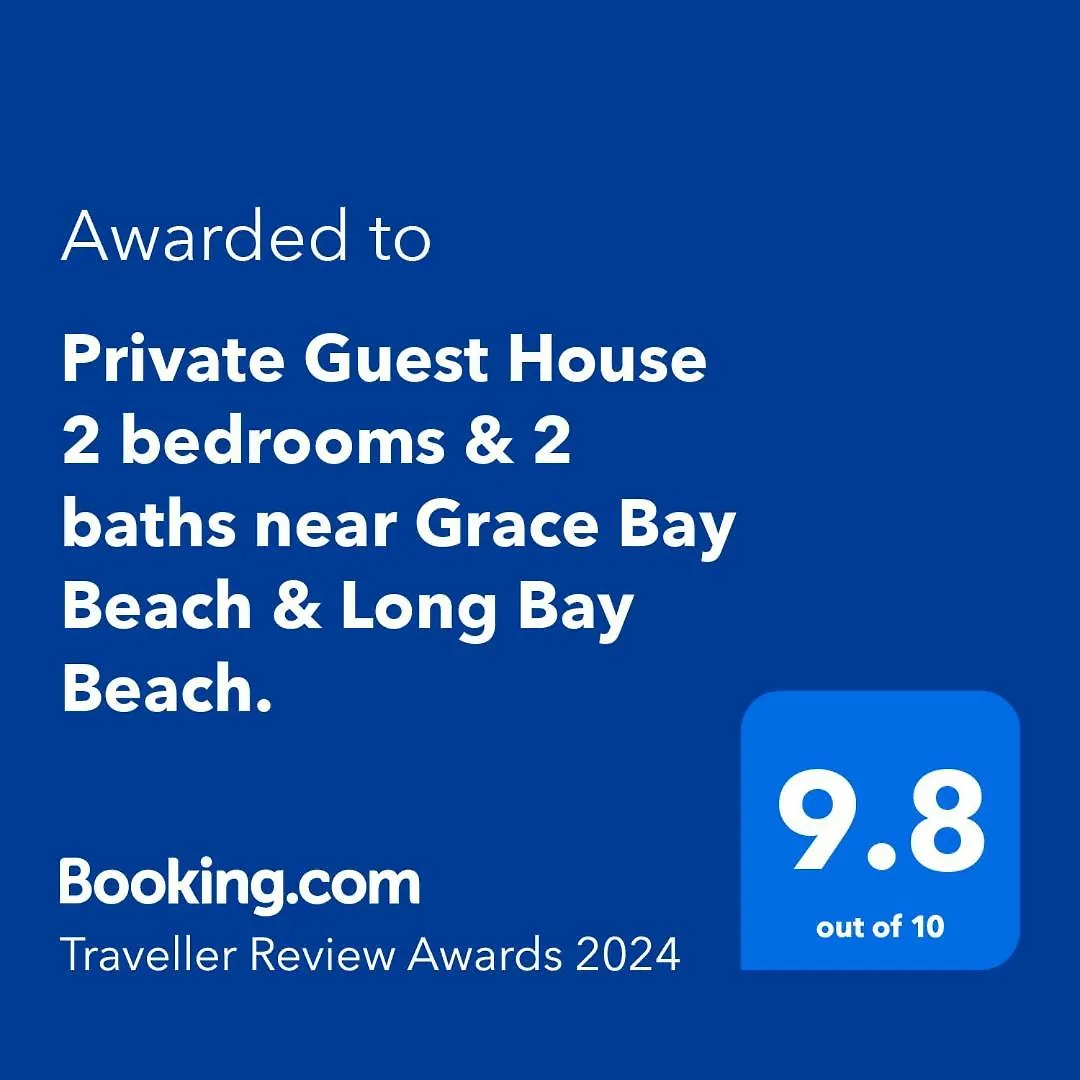 Private Guest House 2 Bedrooms & 2 Baths Near Grace Bay Beach & Long Bay Beach. 0*,